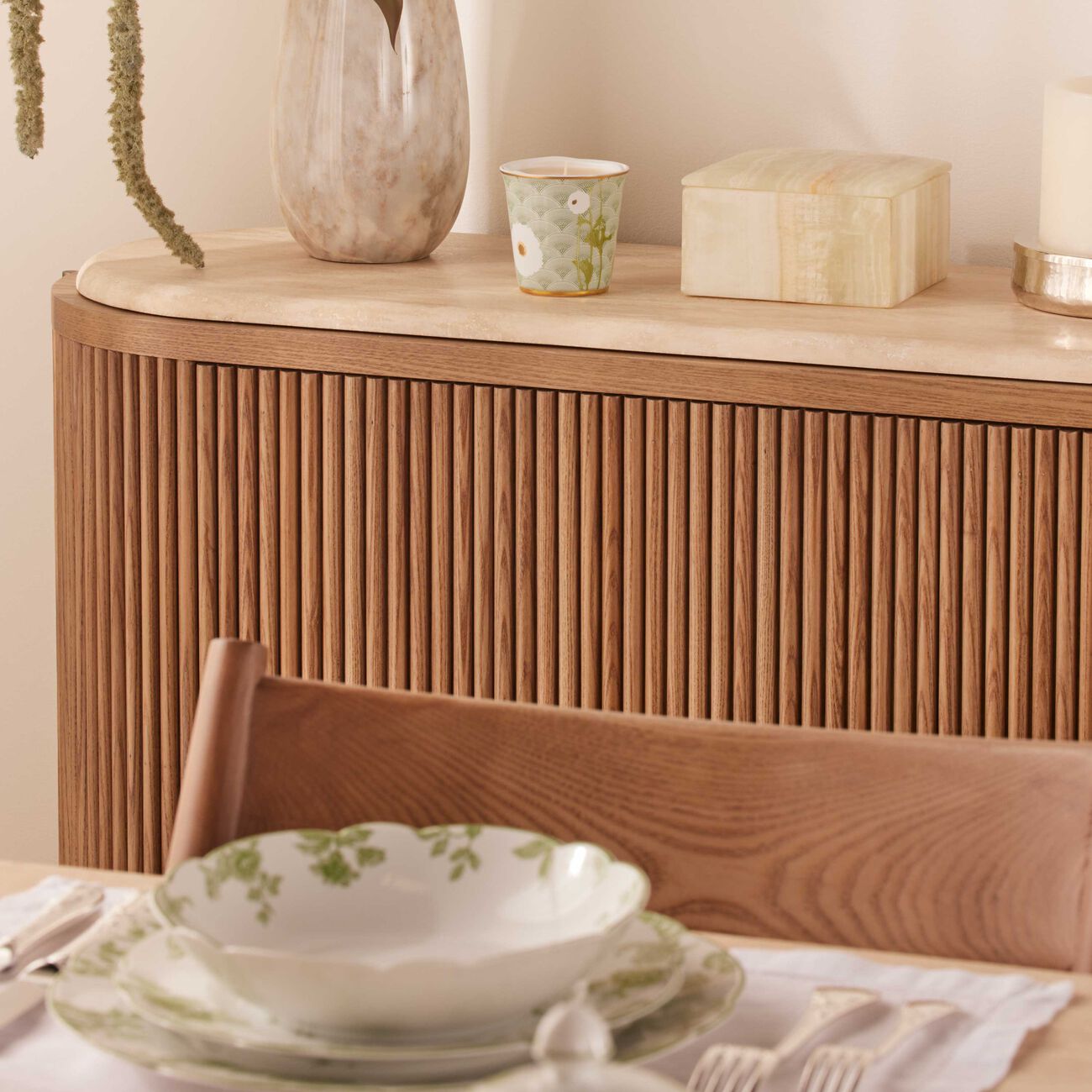 bernardaud praiana tumbler with candle