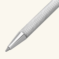 st dupont classique ballpoint pen silver
