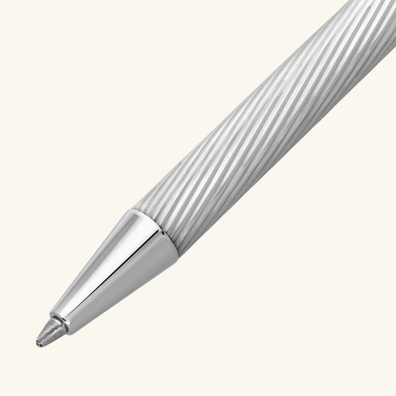 st dupont classique ballpoint pen silver