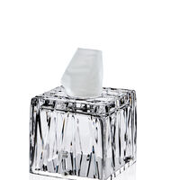Clear Square Tissues Holder, small