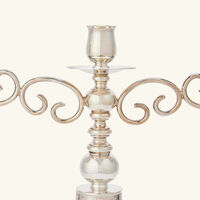 christofle jardin d eden candelabra silver plated 3 candles