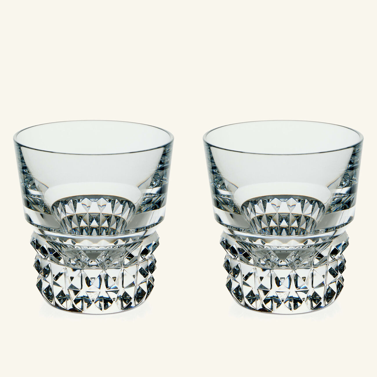 baccarat louxor tumbler glass clear set of 2