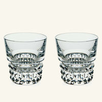 baccarat louxor tumbler glass clear set of 2