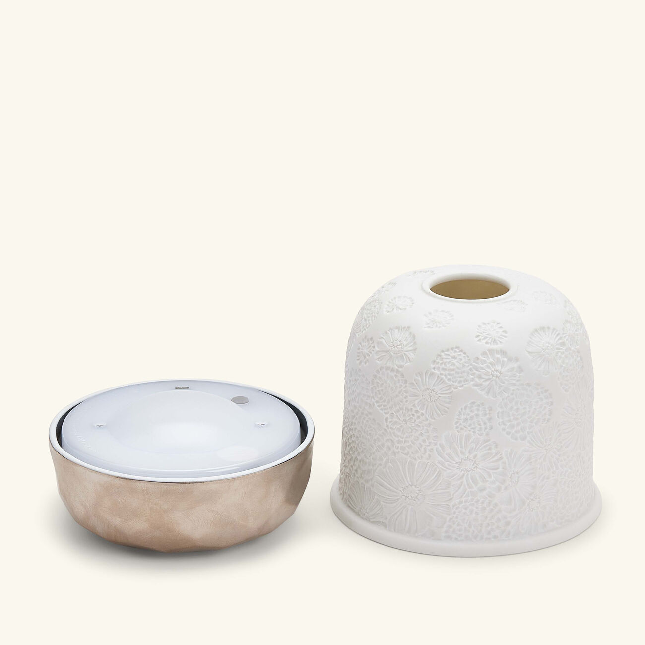 Zinnias Led Lamp Silver bernardaud zinnias led lamp silver