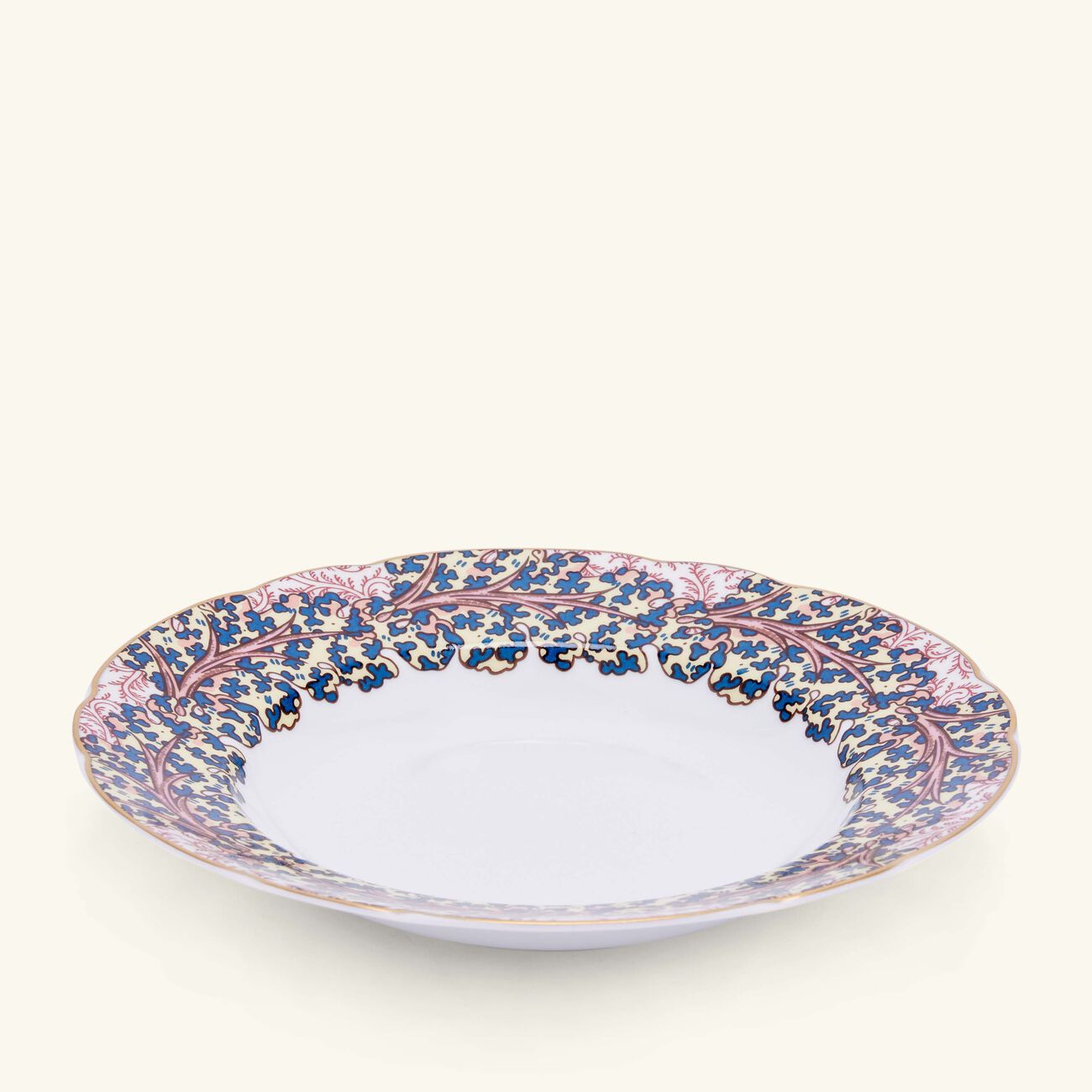 bernardaud collection braqueni  soup plate round red 23cm