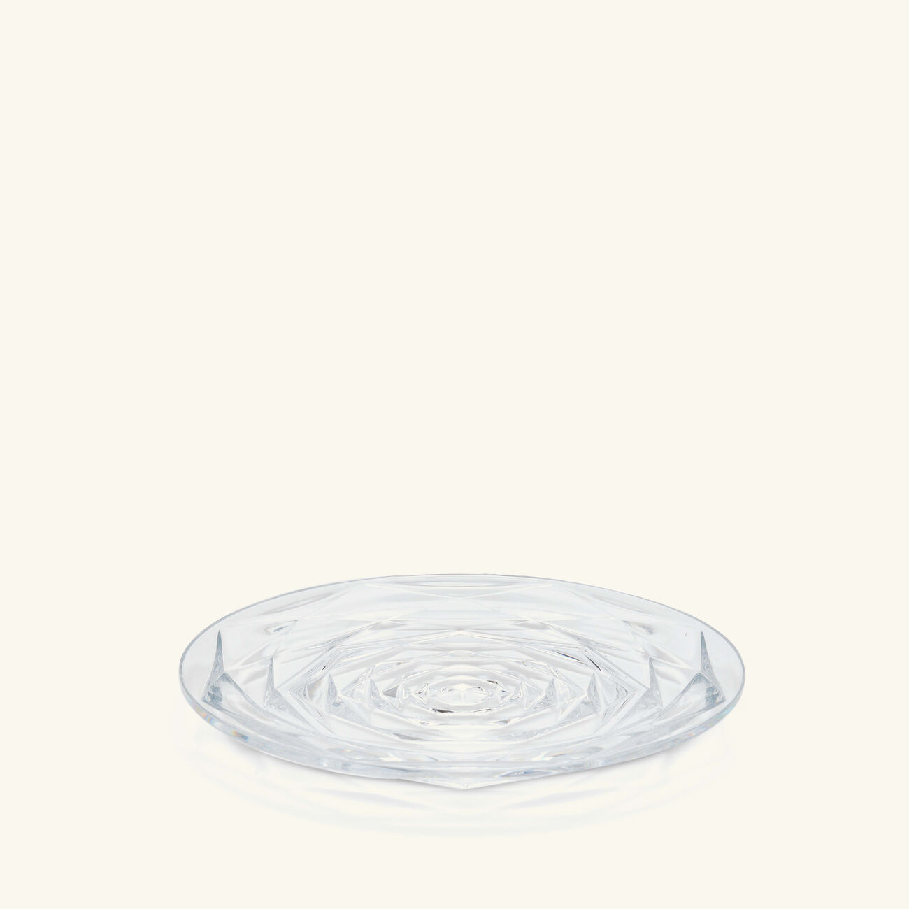 baccarat swing plate round clear 18cm