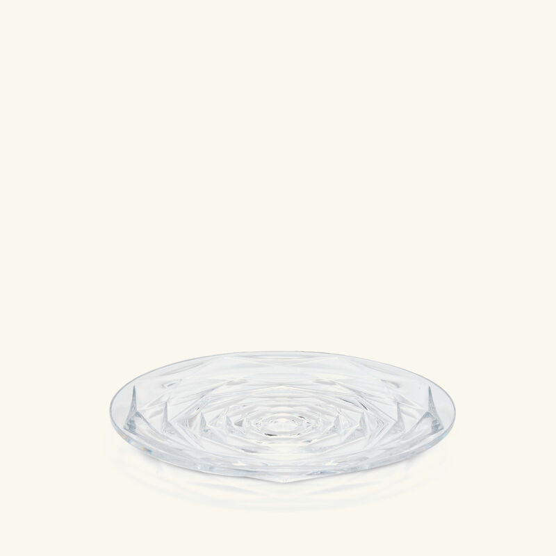 baccarat swing plate round clear 18cm