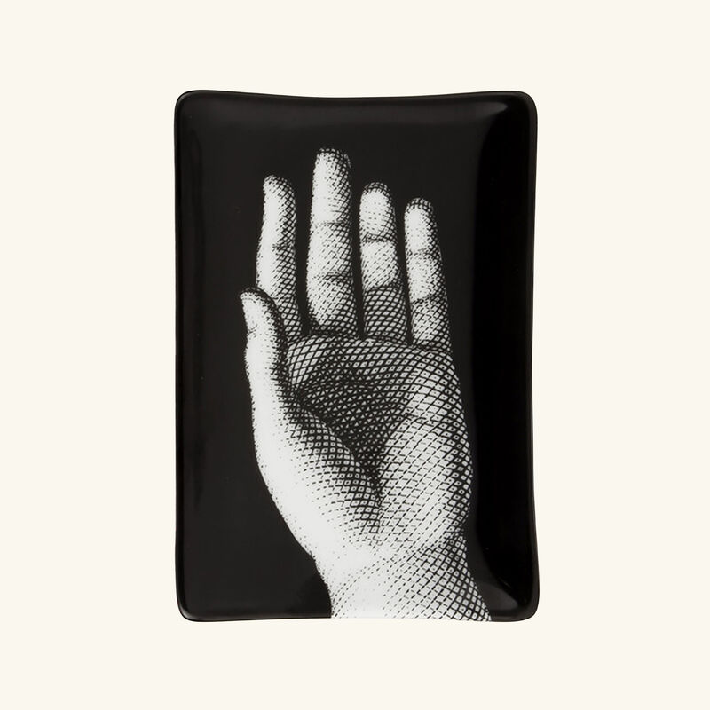 fornasetti mano ashtray rectangular small black
