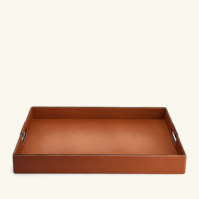 ralph lauren home wyatt serving tray rectangular extra large brown