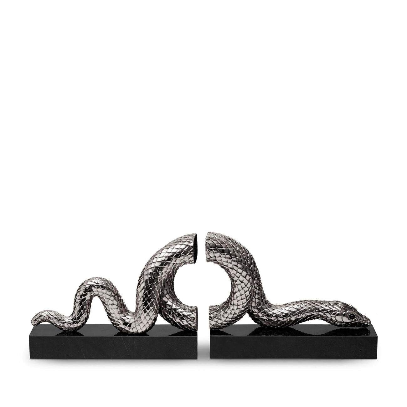 Snake Bookends Silver l objet snake bookends silver