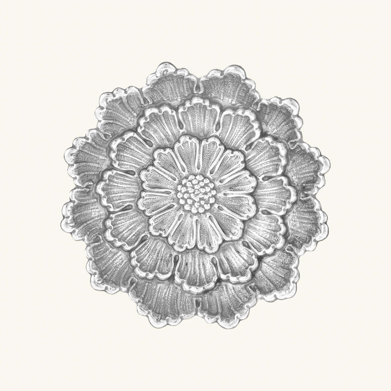 buccellati dahlia flower bowl small silver