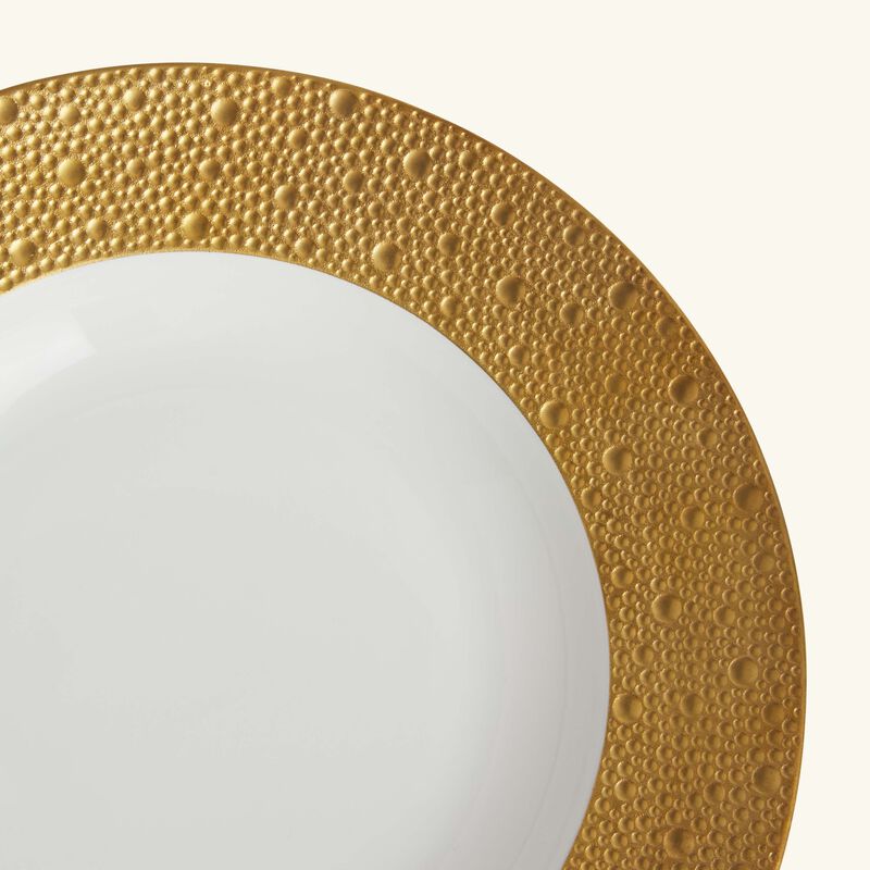 برناردو طبق الحساء إكيوم دائري باللون الذهبي 22 سم