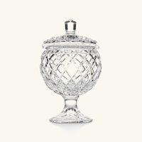 mario cioni   c baba footed candy box with lid clear