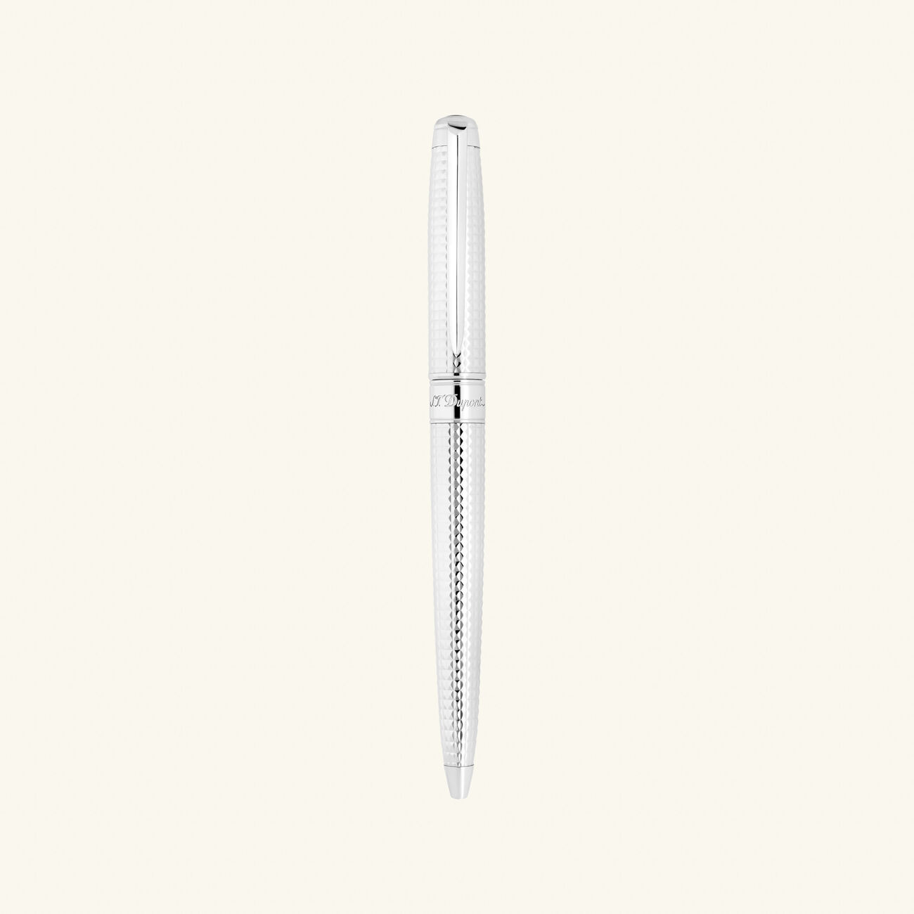 st dupont eternity ballpoint pen silver