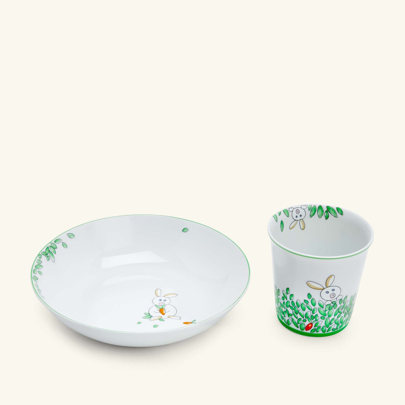 Petit Boulingrin Soup Plate & Drinking Glass Set bernardaud petit boulingrin soup plate drinking glass set