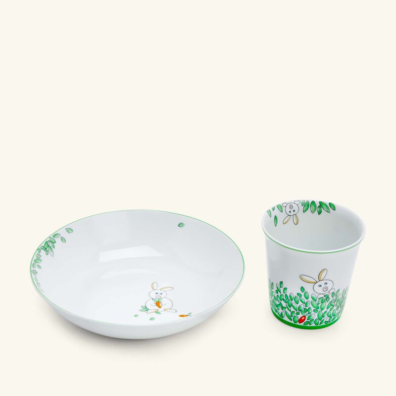 Petit Boulingrin Soup Plate & Drinking Glass Set bernardaud petit boulingrin soup plate drinking glass set