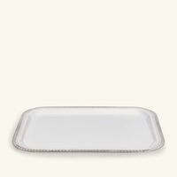 كريستوفل صينية الضيافة مالميزون مستطيلة صغيرة باللون الفضي 26 سم