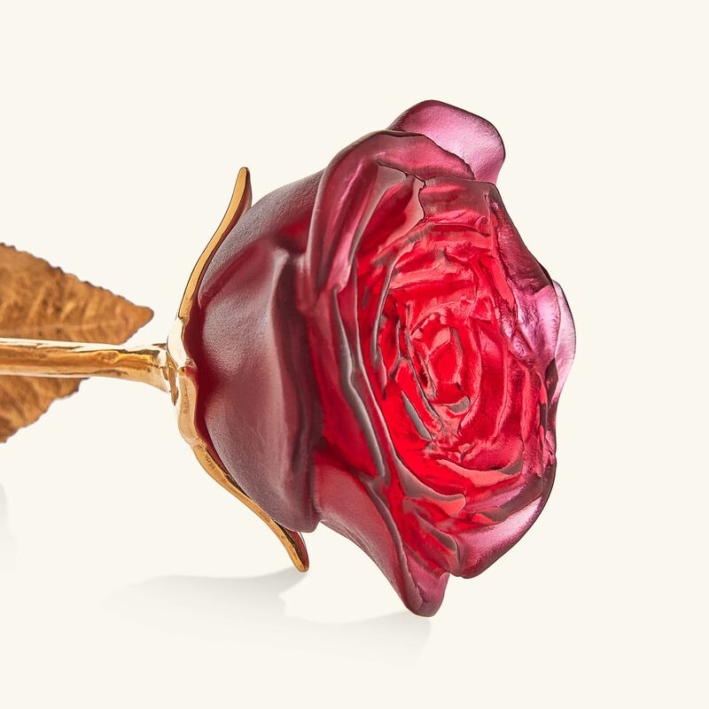 Eternal Rose Figurine Medium Red daum eternal rose figurine medium red