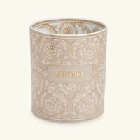 Barocco Beige Vase Round Small versace barocco beige vase round small