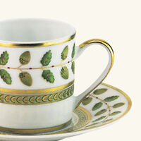 bernardaud constance coffee cup   saucer green