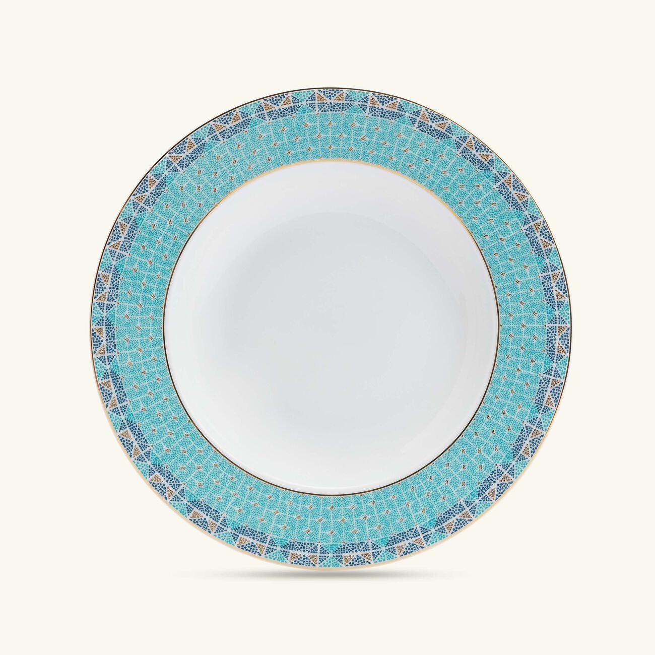 haviland portofino soup plate blue 23cm