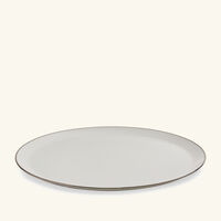 كريستوفل طبق الضيافة آلبي بيضاوي باللون الفضي 31 سم