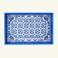 دولتشي أند غابانا كازا صينية بلو ميديترانيو مستطيلة كبيرة زرقاء