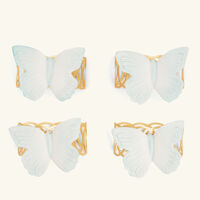 Butterfly Napkin Ring White Set Of 4 villari butterfly napkin ring white set of 4