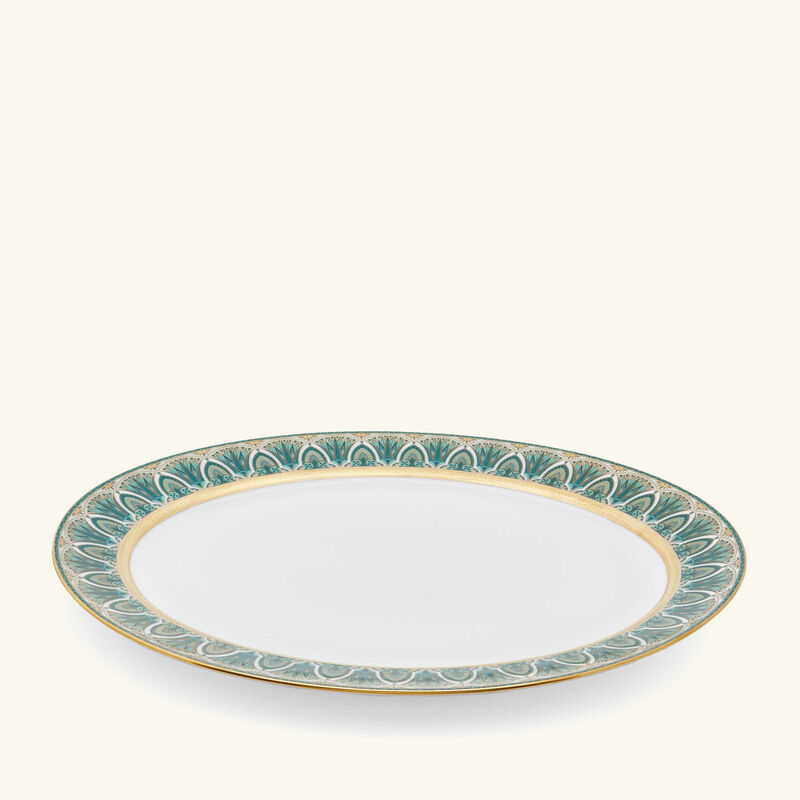 haviland r ves du nil serving platter oval green 40cm