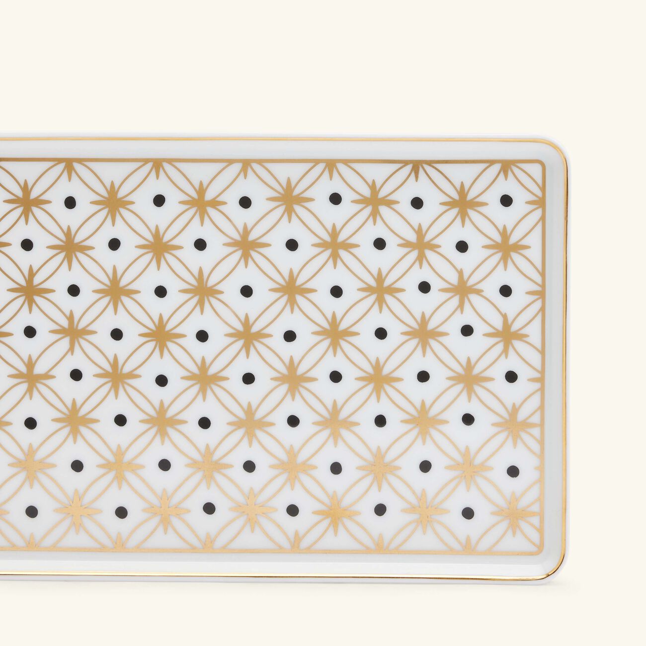 Kyoto Rectangular Plate Gold Star Large pinto paris kyoto rectangular plate gold star large