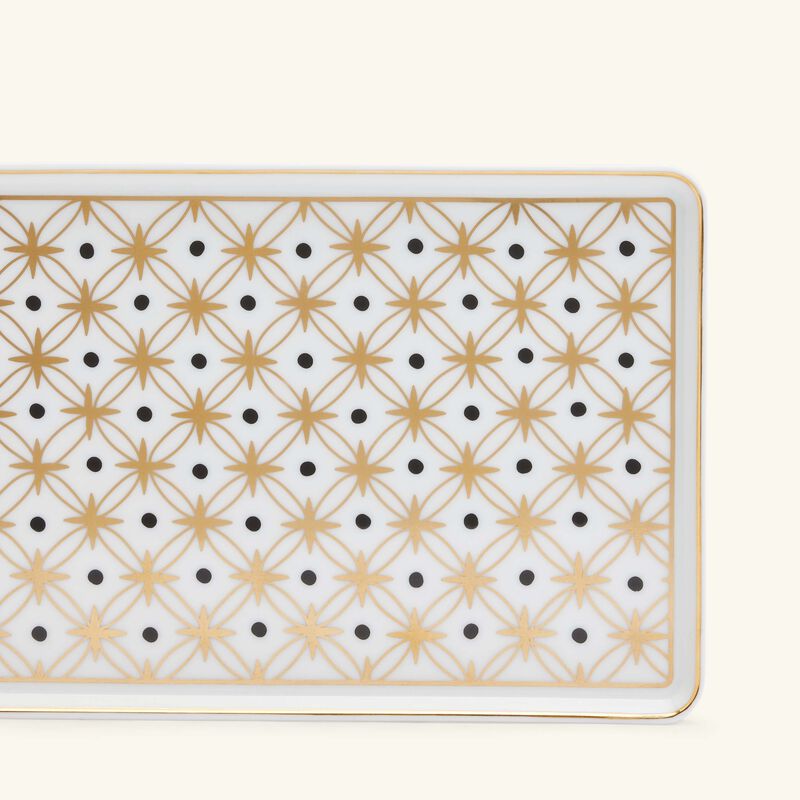 Kyoto Rectangular Plate Gold Star Large pinto paris kyoto rectangular plate gold star large