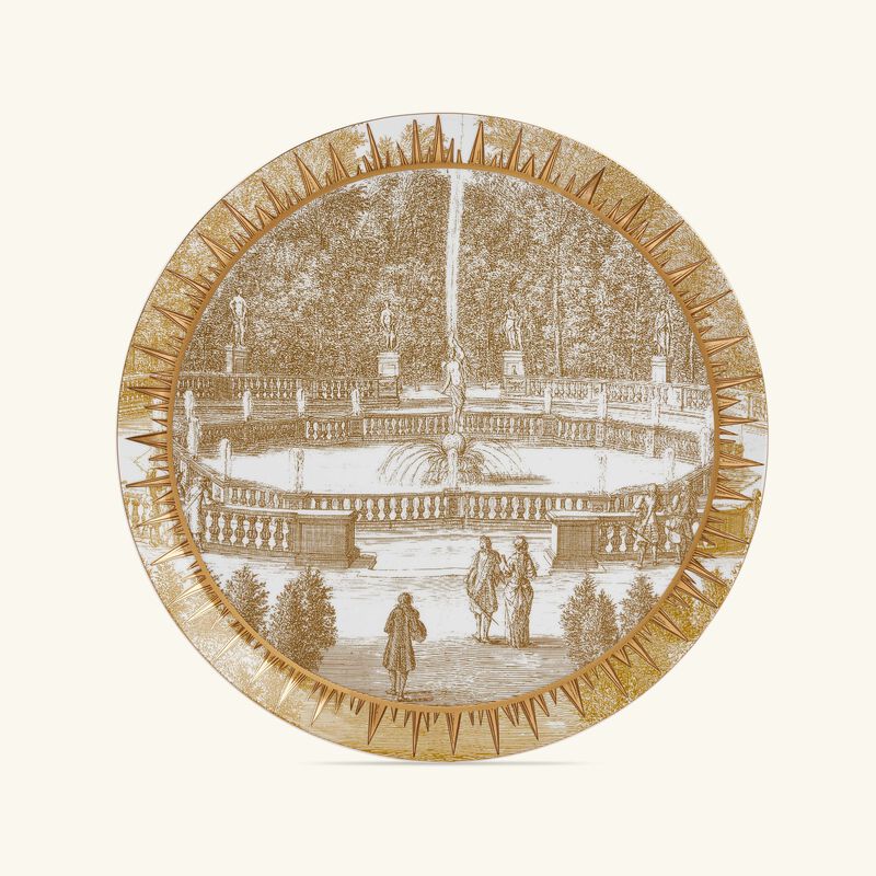Versailles Enchanté Tart Plate Round Gold 32cm bernardaud versailles enchant tart plate round gold 32cm