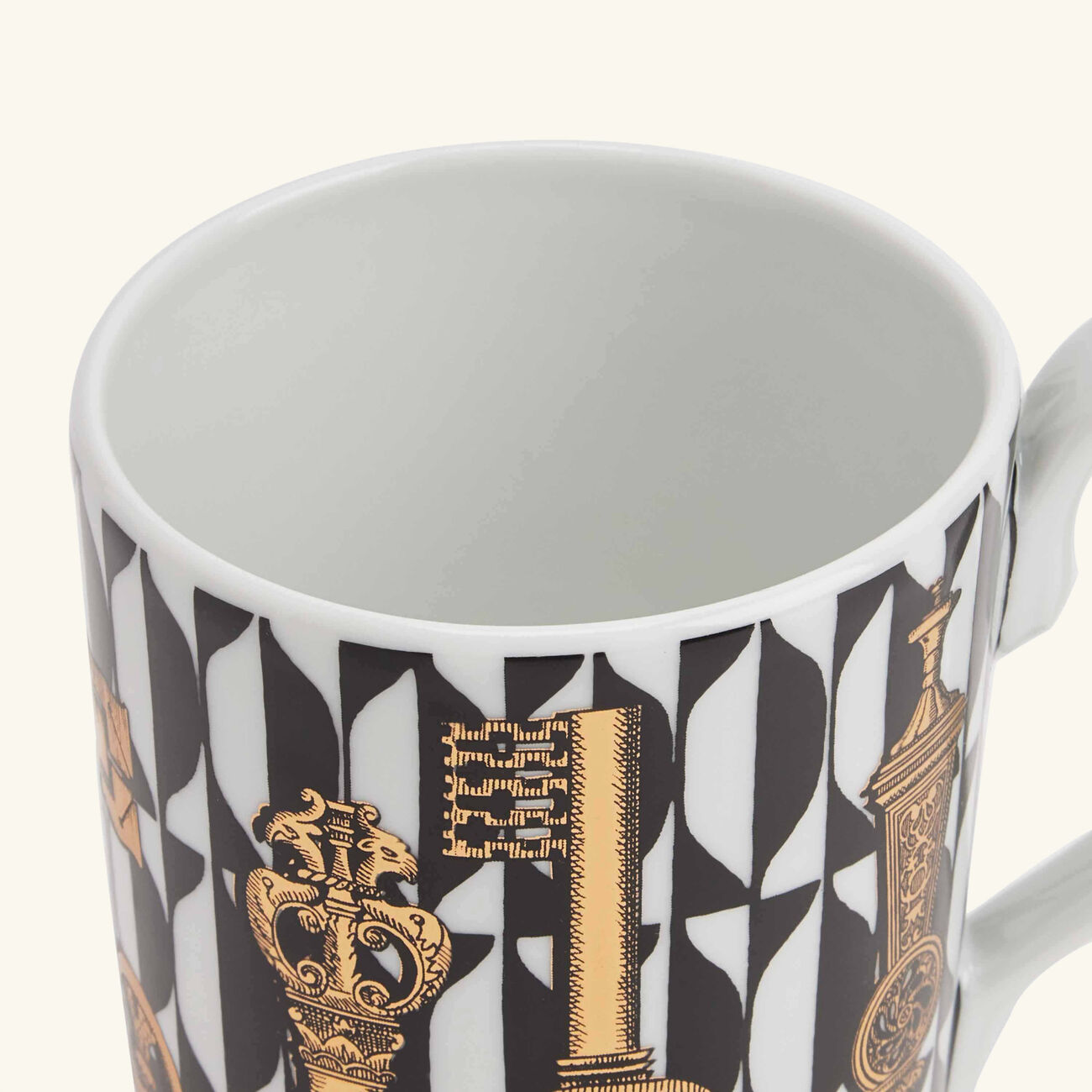 fornasetti chiavi mug pattern