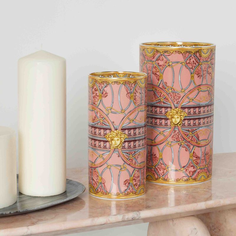versace scala del palazzo vase small pink