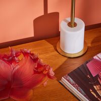 دوم قطعة ديكور مركزية سافران برتقالية