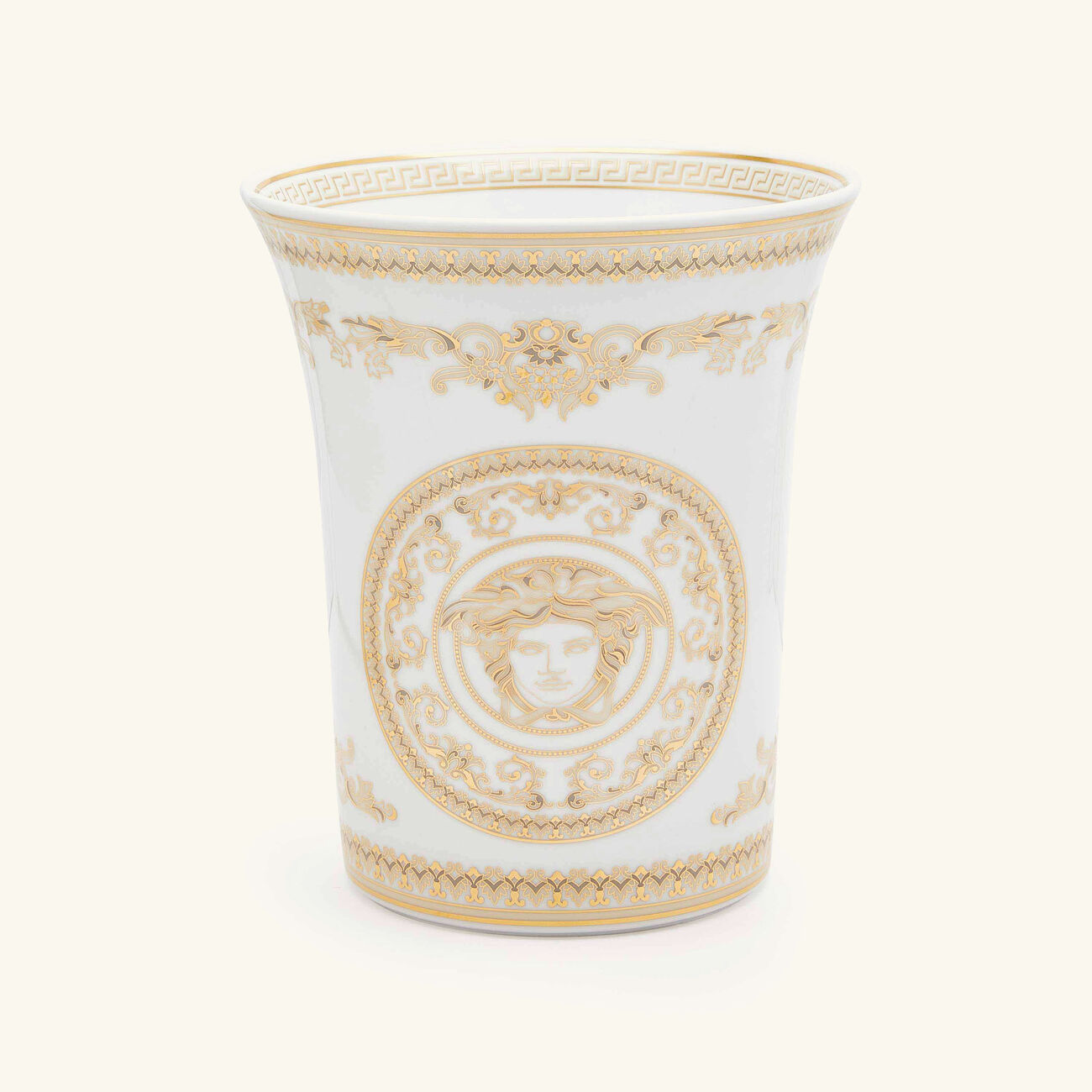 versace medusa gala vase small white