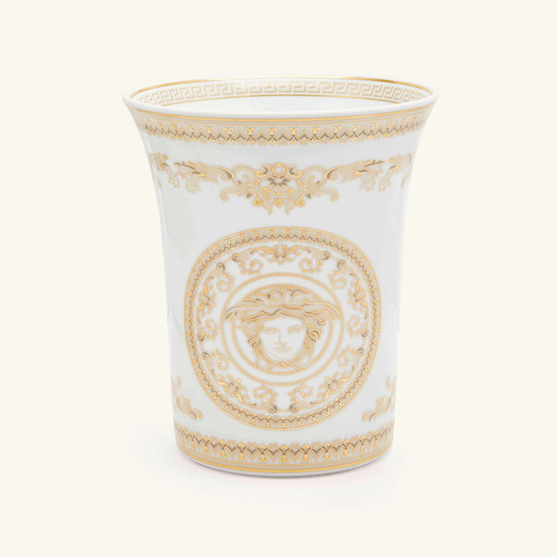 versace medusa gala vase small white