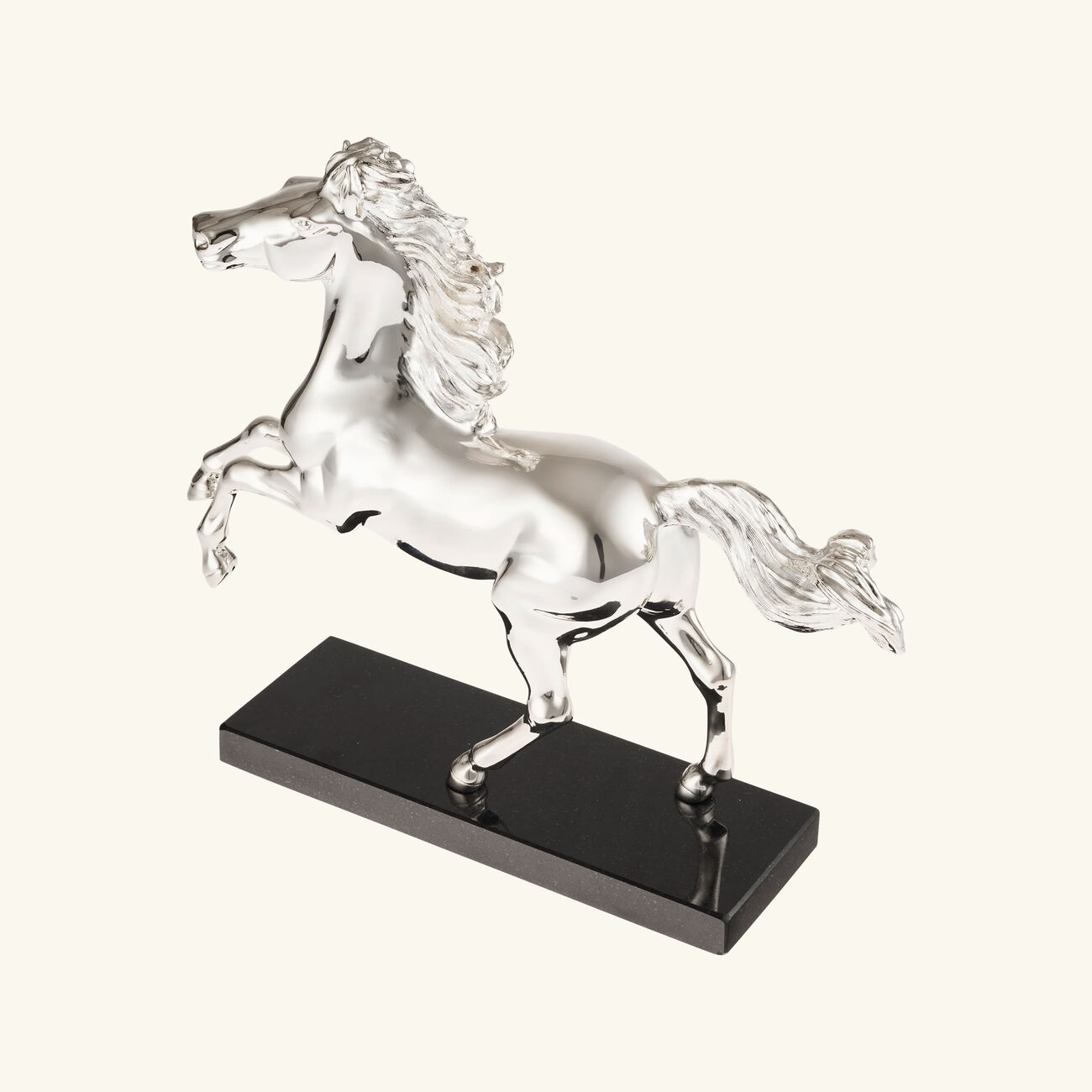 christofle lunar new year horse sculpture silver plated