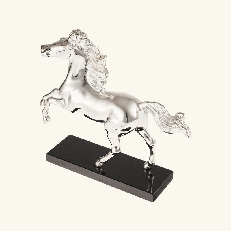 christofle lunar new year horse sculpture silver plated