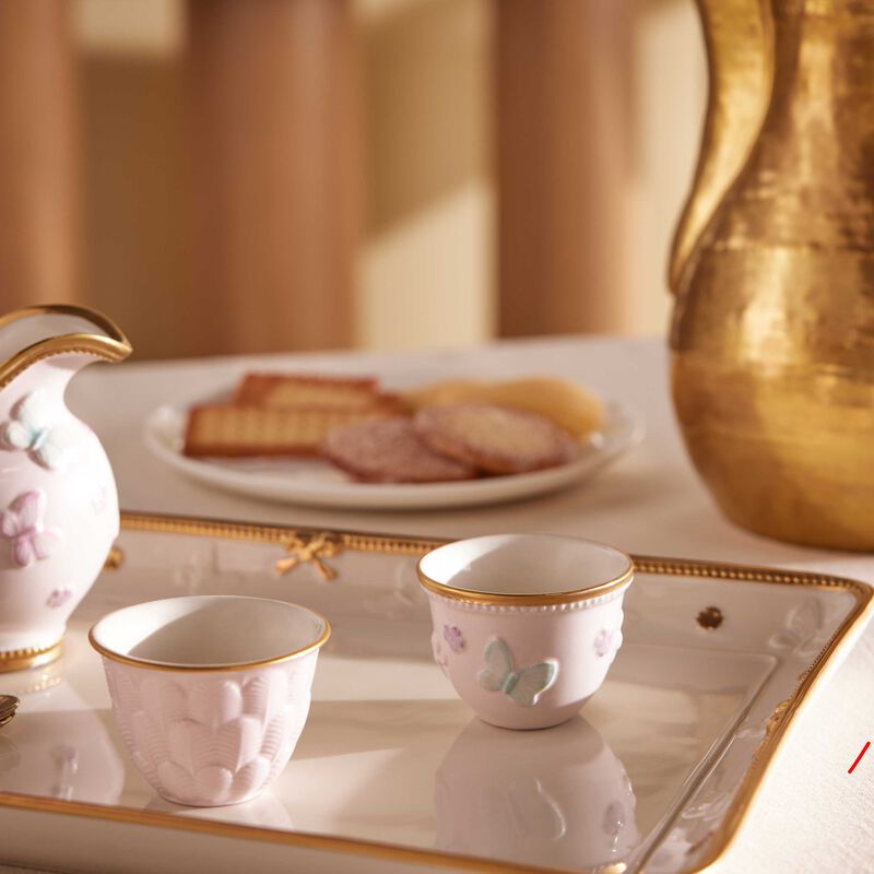 Butterfly Arabic Coffee Cup Pink villari butterfly arabic coffee cup pink