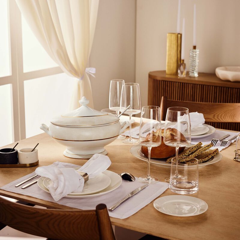 Sauvage Blanc Soup Tureen Gold bernardaud sauvage blanc soup tureen gold