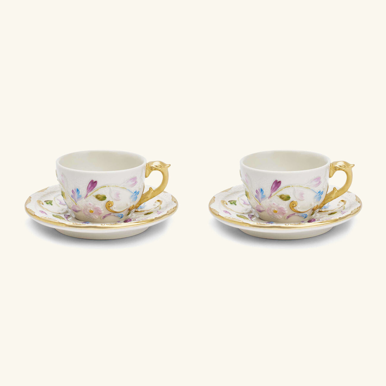 villari taormina tea cup   saucer white