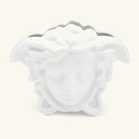 versace medusa grande vase small white