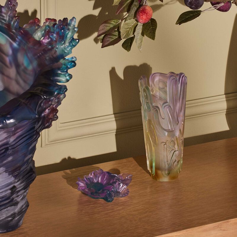 Crystal Rock Ii By Jonone Vase Small Pink daum crystal rock ii by jonone vase small pink