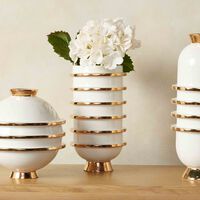 Orbit Urn Vase Medium White jonathan adler orbit urn vase medium white