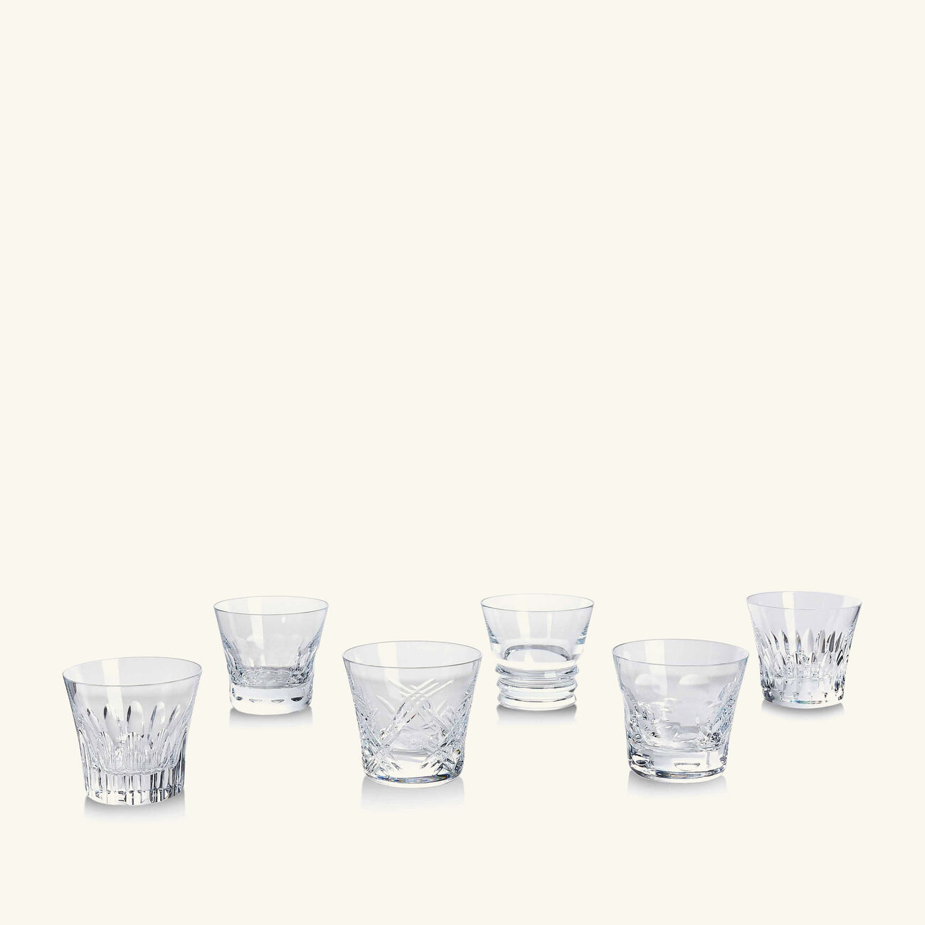 baccarat everyday drinking glass clear set of 6