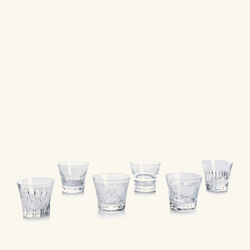 baccarat everyday drinking glass clear set of 6