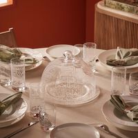 دملاج غطاء  ثلث  للأواني بتصميم دائري شفاف   27 سم