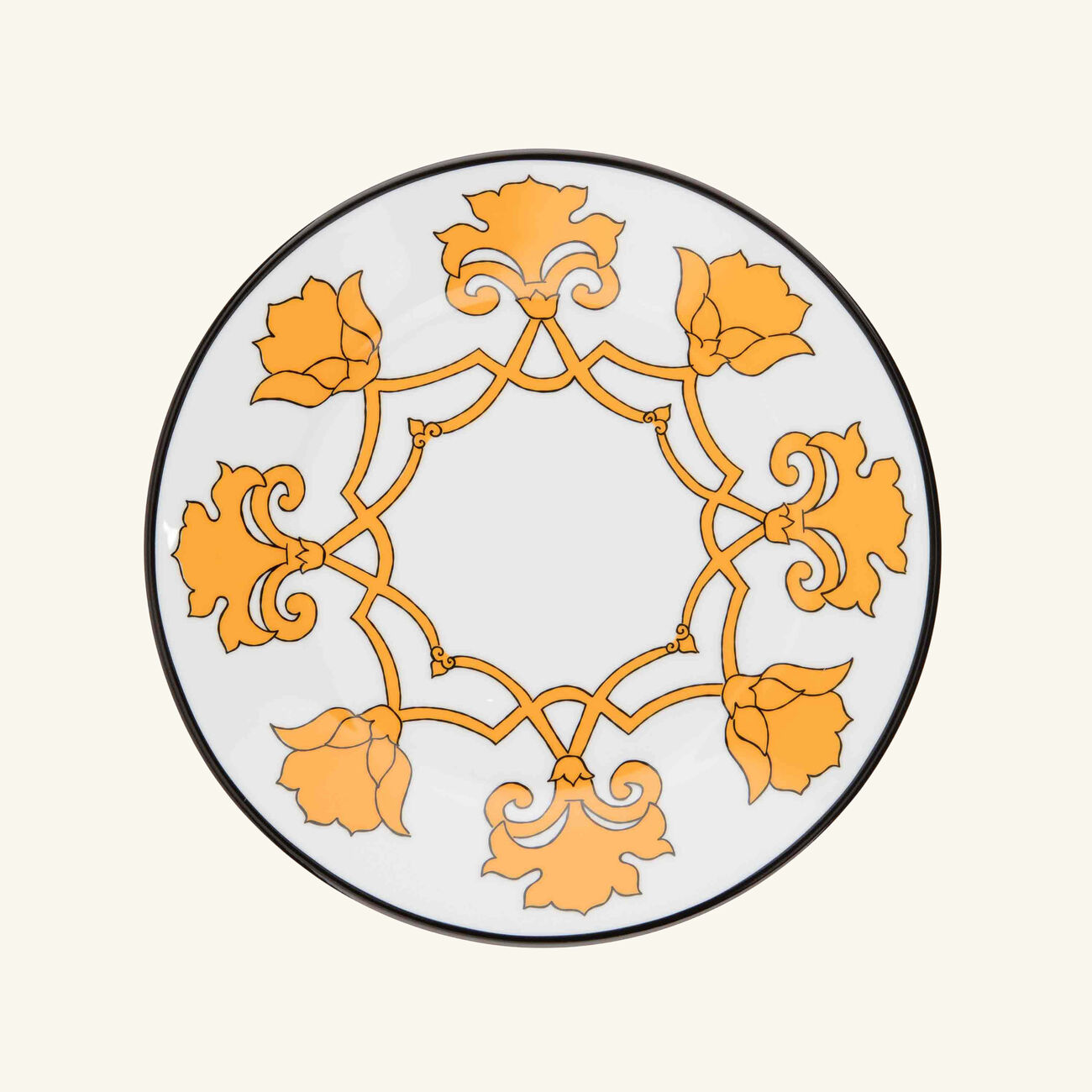 pinto paris jaipur dessert plate round yellow 21cm