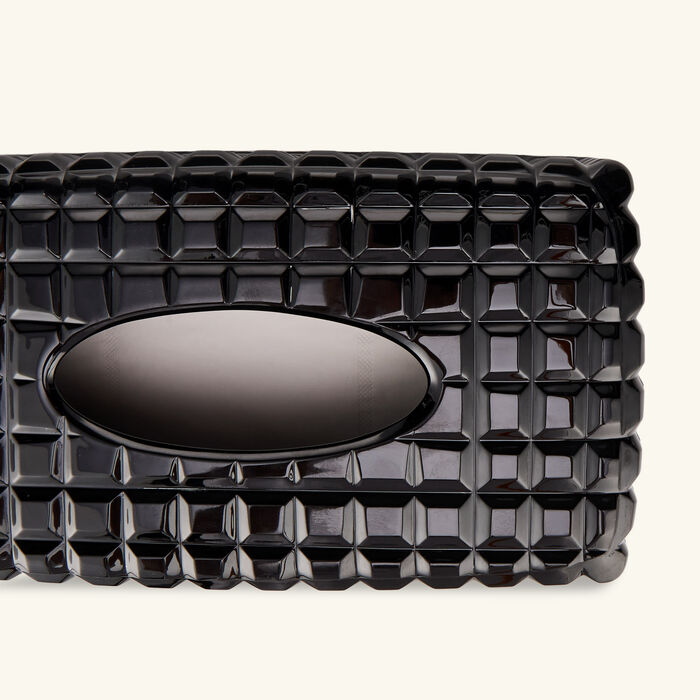 Luxe Tissue Box Black mario cioni c luxe tissue box black